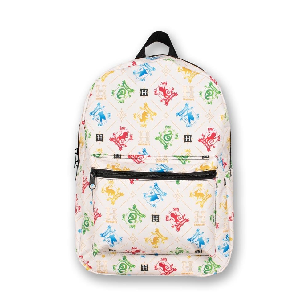 Harry Potter Hogwarts House Crest Backpack, fits A4 with internal padded laptop/tablet pouch