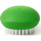 OXO Good Grips Vegetable Brush Black, 1 EA | Sturdy Nylon Bristles Clean Firm Produce, Non-Slip Grip, Ideal for Potatoes &amp; Carrots, Dishwasher Safe
