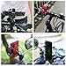 Bike Mobile Phone Security Rubber Bands Grips Replacement Rubber Silicone Straps for Universal Bike Motorcycle Handlebar Fits All iOS Android Smartphone GPS other Devices 2pcs(Black & Red)