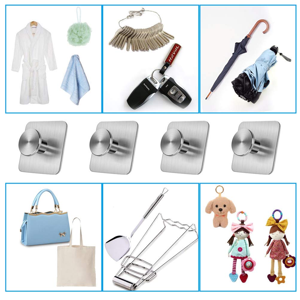 Accesorios de baño Ganchos adhesivos Gancho para toallas de uso pesado