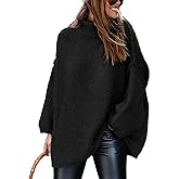 ATHMILE Oversized Chunky Sweaters for Women Fall Turtleneck Long Sleeve Knit Pullover Tops 2026 Winter Fashion Clothes