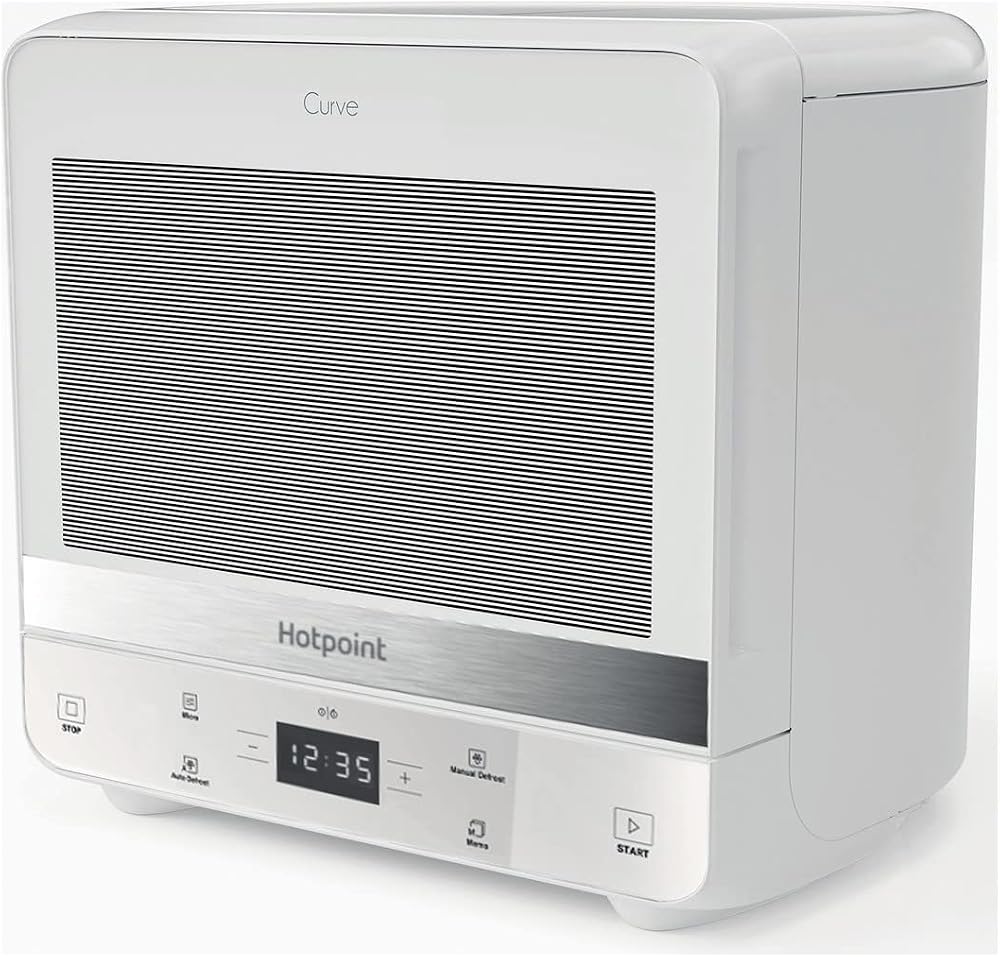 Hotpoint Xtraspace Curve 13L Digital Microwave - 700W, White