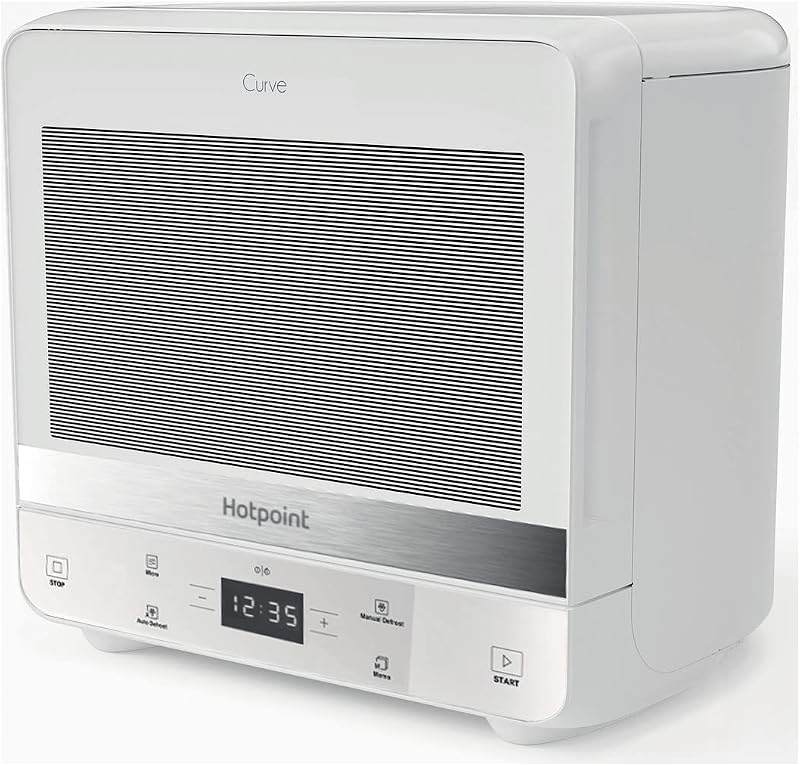 Hotpoint Xtraspace Curve 13L Digital Microwave - 700W, White
