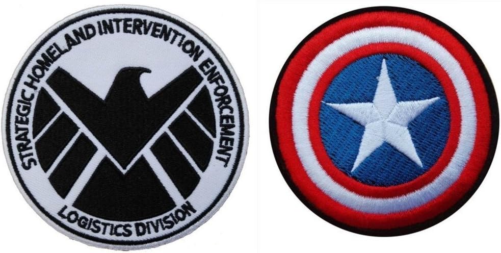 Marvel Avengers Captain America Shield, Logistics Division Patch Gift Set