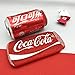 3D Soft Silicone Red Cocacola Can Case for iPhone7 iPhone8 iPhone 7 8 Regular Size Silver Glitter Shockproof Drop Resistant Protective Shiny Unique Bling Cool Special Fun Kids Boys Teens Girls