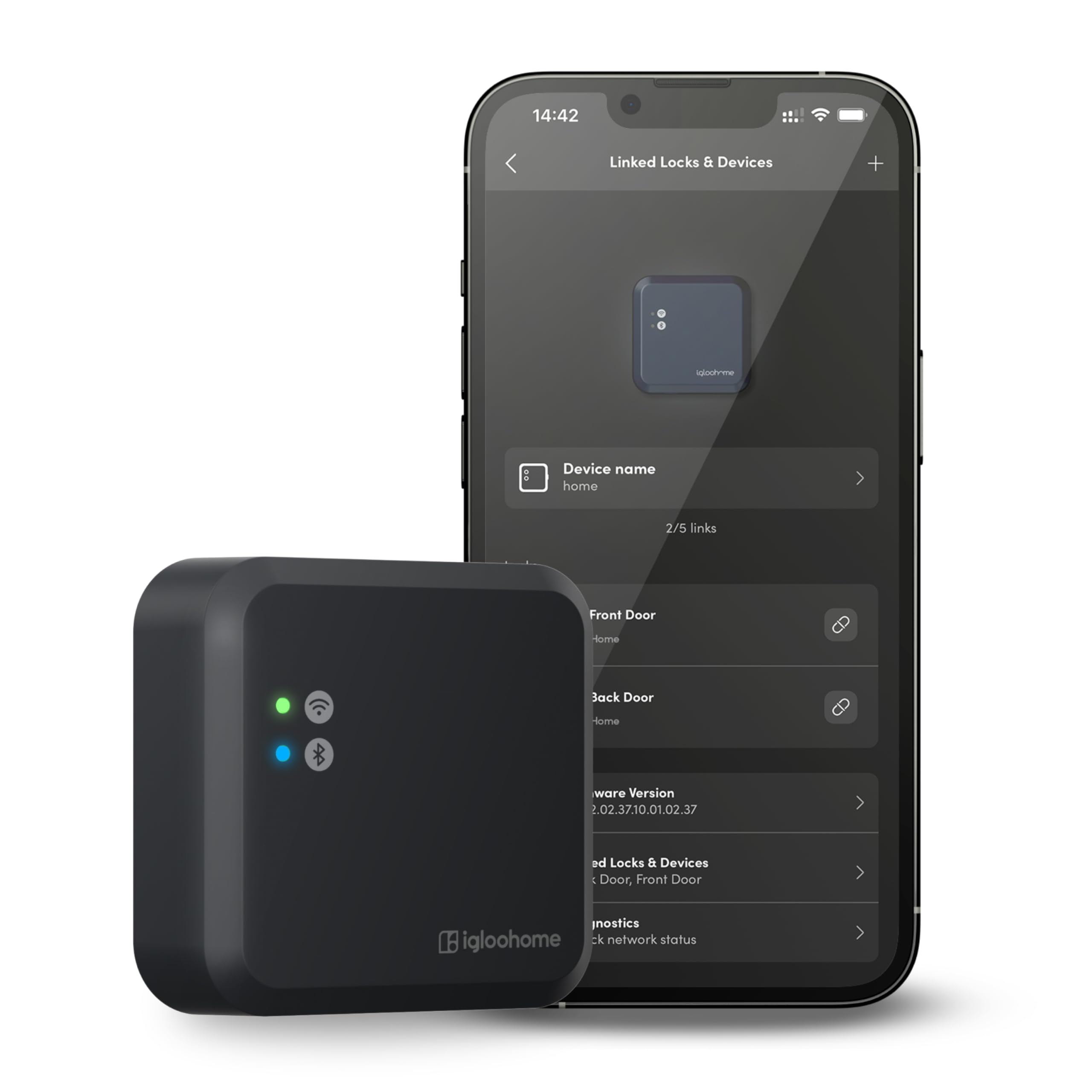 igloohome - Gateway for Smart Door Lock, Wireless Access Points, WiFi Bridge for Smart Padlock, Smart Home Appliances, Link up to 5 Devices