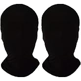 HOMELEX 2 Pieces Full Face Mask, BW 2nd Skin Masks,Halloween Spandex Hood for Unisex Cloth