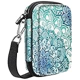 Fintie Carry Case Compatible with Polaroid Snap/Snap Touch Instant Camera, Polaroid Zip/HP Sprocket 2nd Edition Printer, HP Sprocket 2-in-1, Hard EVA Shockproof Storage Travel Bag (Emerald Illusions)