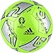 adidas Performance Euro 16 Glider Soccer Ball, Solar Green/Silver Metallic/Dark Grey, Size 5