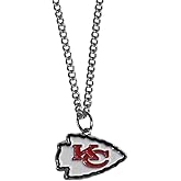 NFL Siskiyou Sports Fan Shop Kansas City Chiefs Chain Necklace with Small Charm 22 inch Team Color