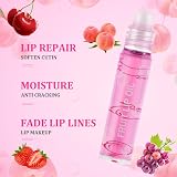 AOOWU 6 Pcs Hydrating Lip Oil Set Fruit Flavored Plumping Lip Gloss 8ML view 4