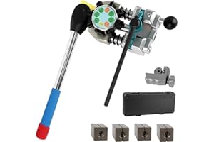 Noliven Professional Brake Line Flaring Tool Kit, 45 Degree Single, Double and Bubble Flares for 3/16", 1/4", 5/16" and 3/8" 