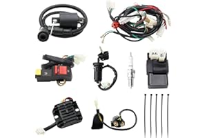 PRO BAT Complete Electrics Wiring Harness D8EA Spark Plug CDI Ignition Coil Kits for Chinese Dirt Bike 150cc 200cc 250cc Zongshen Loncin