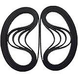 BEMONOC Pack of 10pcs 2GT Industrial Timing Belt L=228mm Closed Annular Synchronous Belt GT2 W=6mm 114 Teeth for Stepper Motor