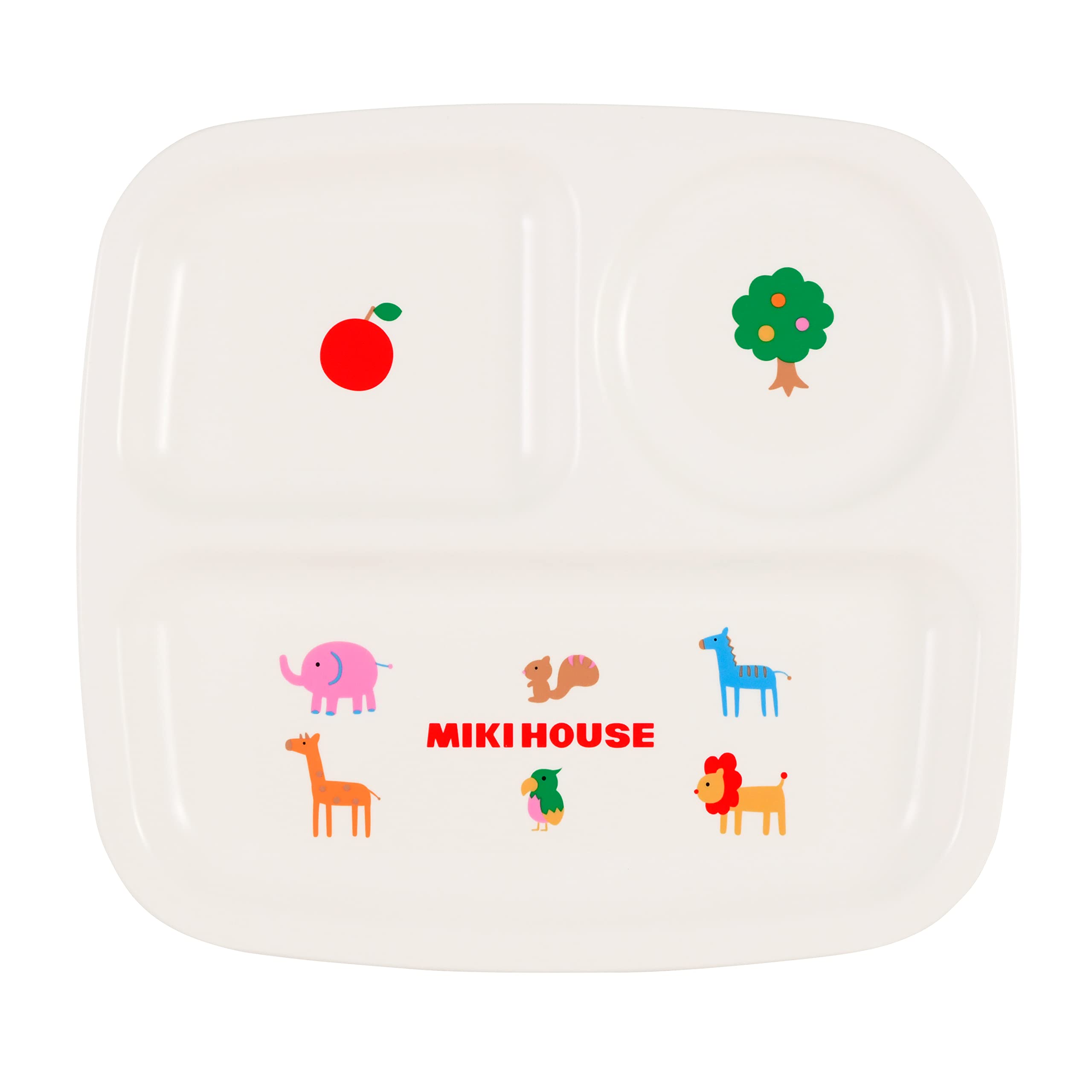 ミキハウス ランチプレート 白の商品画像