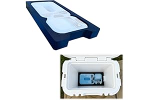 Compatible with Yeti Roadie 15 Cooler Organizer Insert, Compatible with Medium & Small Thin Ice Packs, Secure Fit Spacer, Int