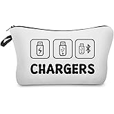 Livel lhood Chargers Makeup Bag Cute Small Organizer Zipper Pouch Chargers Storage Cosmetic Bag Birthday Present for Women Friends