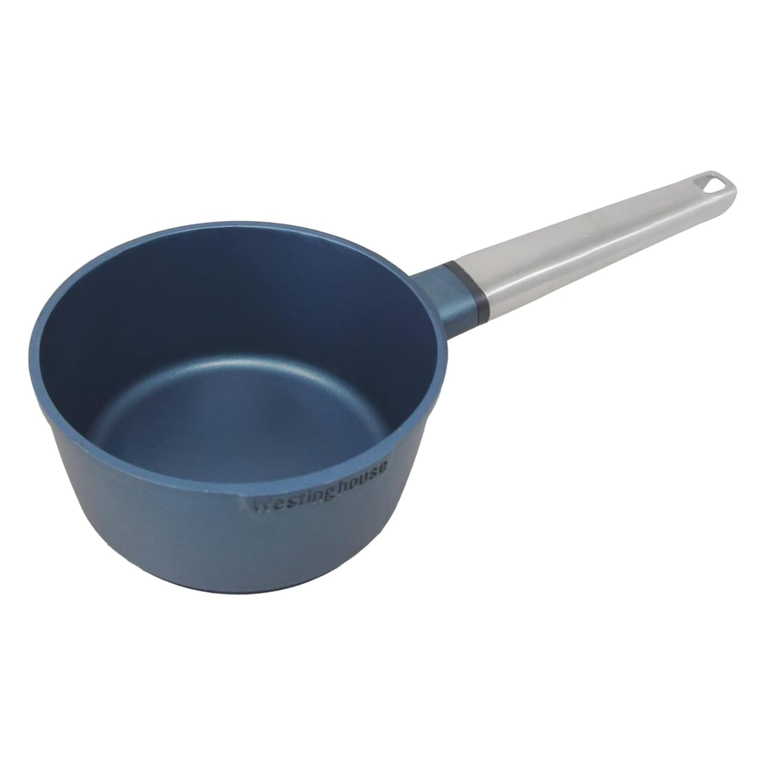 Westinghouse Performance Series Non Stick Saucepan 18cm - Lightweight Cast Aluminium - Saucepans for Induction Hobs, All Other Stove Types & Oven Proof - Stainless Steel Handle - Blue