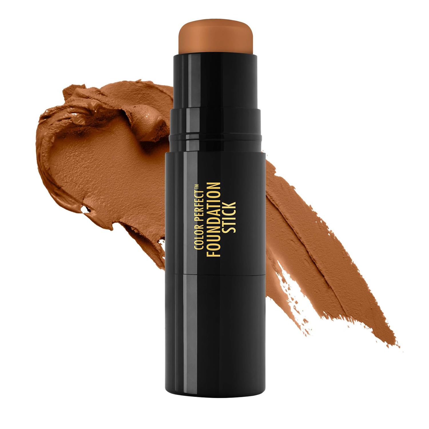 Photo 1 of Black Radiance Color Perfect Foundation Stick with Soft Brush Applicator Duo – Buildable, Blendable Versatile Pigment-Rich Formula - Bronze Glow