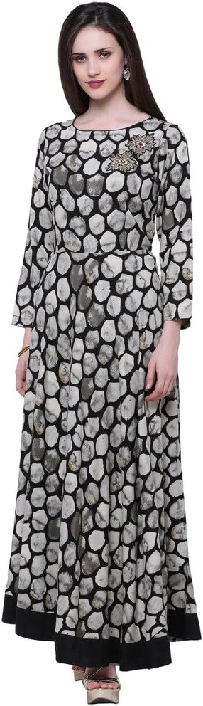 DivenaZardozi Work Designer Floor Length Viscose Kurti