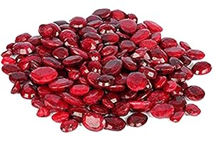 GEMHUB Loose Gemstones For Jewelry Making 100.00 Carats. Set of 7 Pcs Ring Size Gorgeous African Pigeon Blood Red Ruby Loose Gemstone Beads Ruby July Birthstone