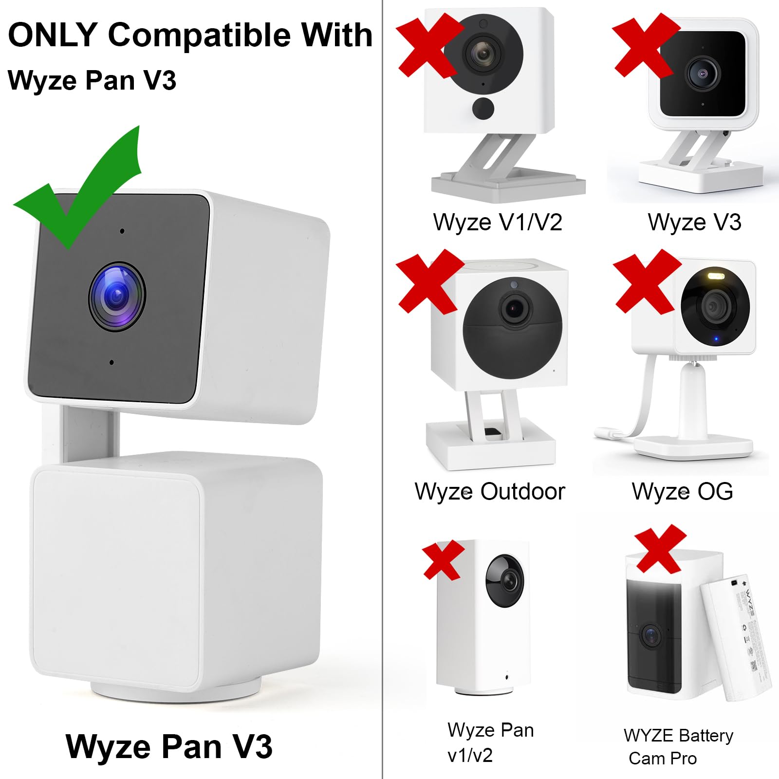 Uogw 2 Pack 25FT Power Extension Cable Compatible with WYZE Cam Pan V3, USB to 90 Degree Micro USB Extension Charging Cable for WYZE Cam Pan V3,L-Shaped Flat Power Cord (White)
