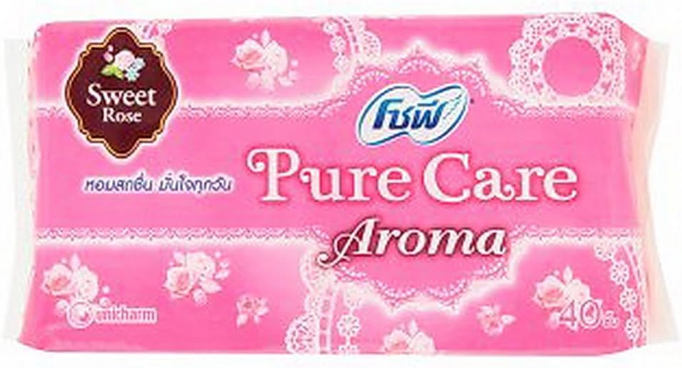 Sofy Pure Care Aroma Sweet Rose Scent Pantiliners Sanitary Napkins Pads (40 Pads)