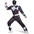 Disguise Men's Black Ranger Classic Muscle Adult Costume