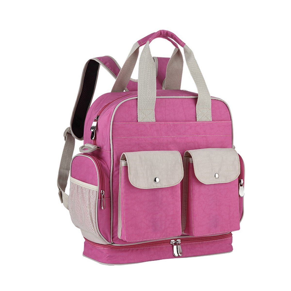 Diaper Bag Backpack with Insulated Pockets Multi-Function Waterproof Travel Nappy Changing Bags with Stroller Straps, Large Capacity, Stylish and Durable