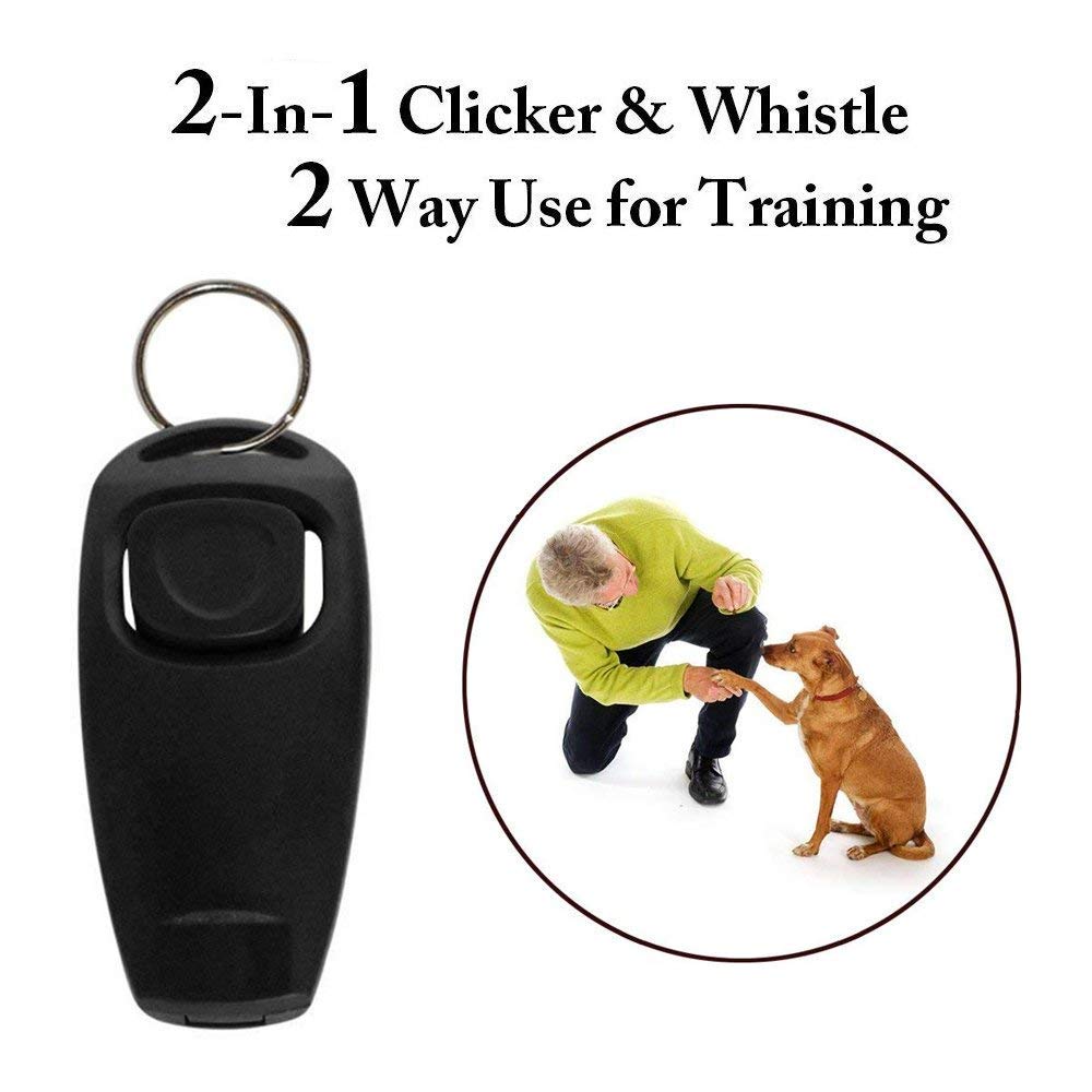 Eadair Dog whistle, dog whistle clicker to stop braking, 2pcs training whistle clicker dog