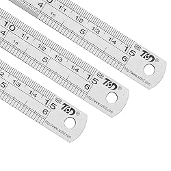 ZZTX Ruler Metal Straight Edge Ruler Stainless