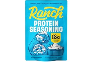 BUILD THE BODY Protein Ranch Seasoning for Salad Dressings & Dips - Quick & Easy Ranch Dressing Mix | Great with Veggies & Popcorn | Savory Protein Powder