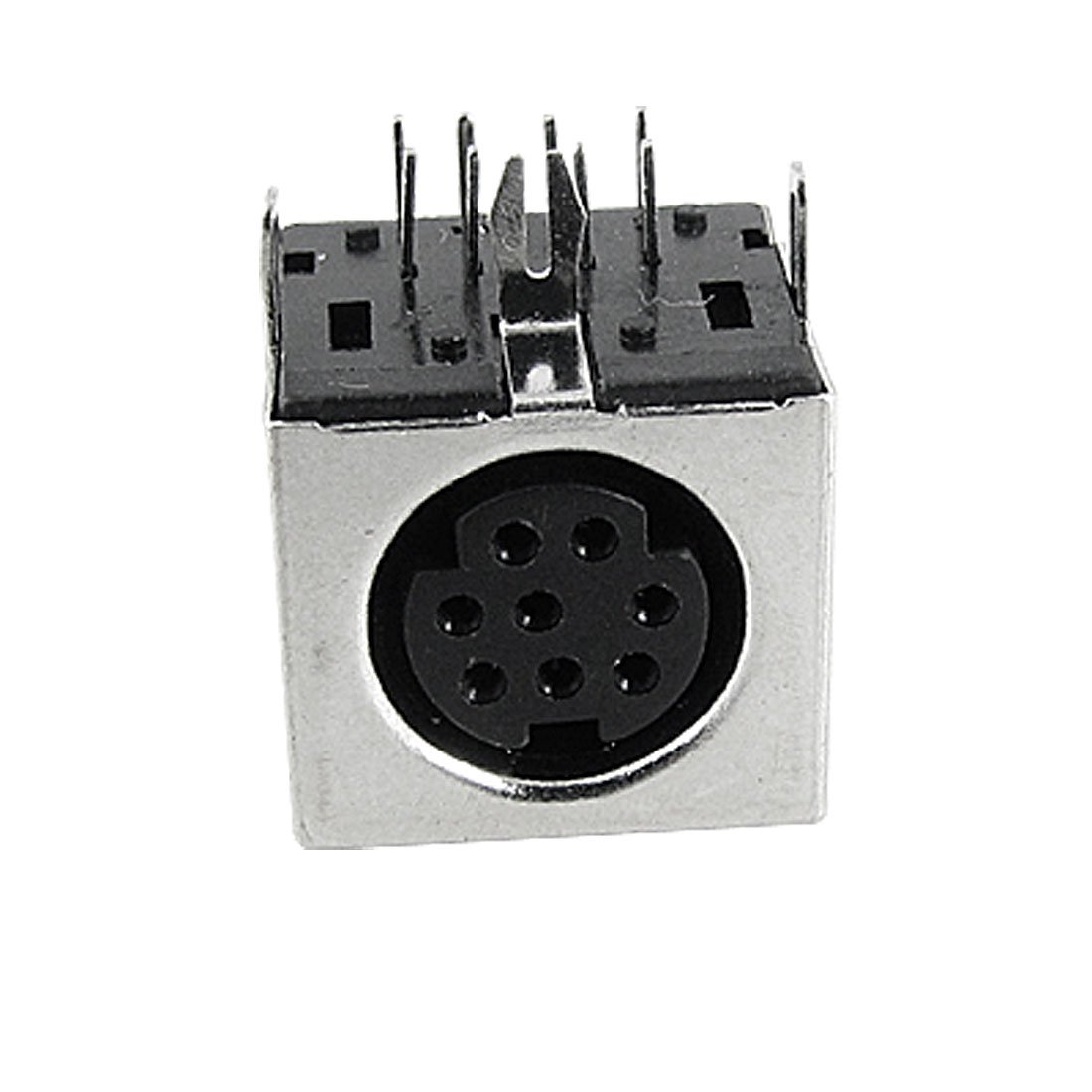 sourcing map 5 Pcs Replaceable S-video 8 Pin PCB Mounted Mini Din Sockets
