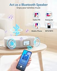 CD Player Portable, FELEMAN Upgraded Boombox CD