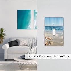 Wpshijia Light Switch Cover Plate Summer Beach