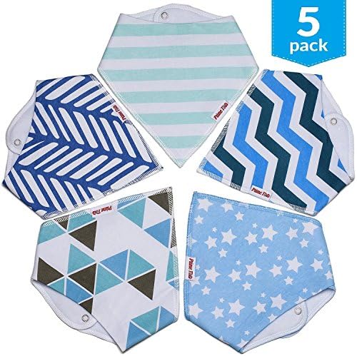 Baby Bandana Drool Bib for Boys - Super Absorbant, Ultra Soft