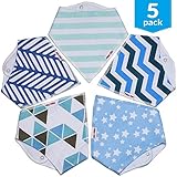 Baby Bandana Drool Bib for Boys - Super Absorbant, Ultra Soft
