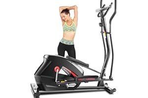 FUNMILY Eliptical Exercise Machine,APP Elliptical Cross Trainer for Home Use,Heavy-Duty Gym Equipment for Indoor Workout & Fitness with 10-Level Resistance&Max User Weight:390lbs