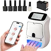 Nail Printer Machine Kit, 4800DPI Nail Art Printer, 5-Inch Touchscreen | 3000+ designs, app control, auto nail recognition, 5 polishes, ink cartridge and accessories for home or salon nail art.