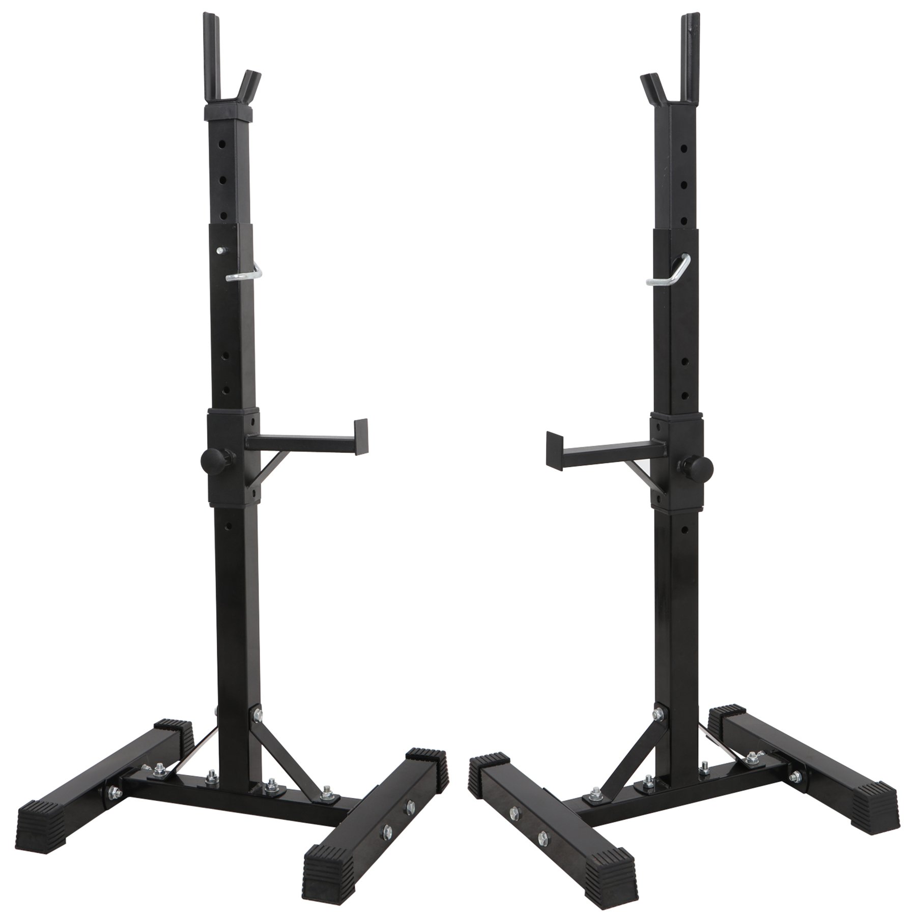 F2C Max Load 550Lbs Pair of Adjustable 41"66" Rack Sturdy Steel Squat