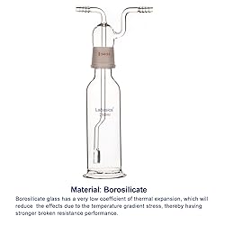 Labasics 250 ml Borosilicate Glass Laboratory Gas