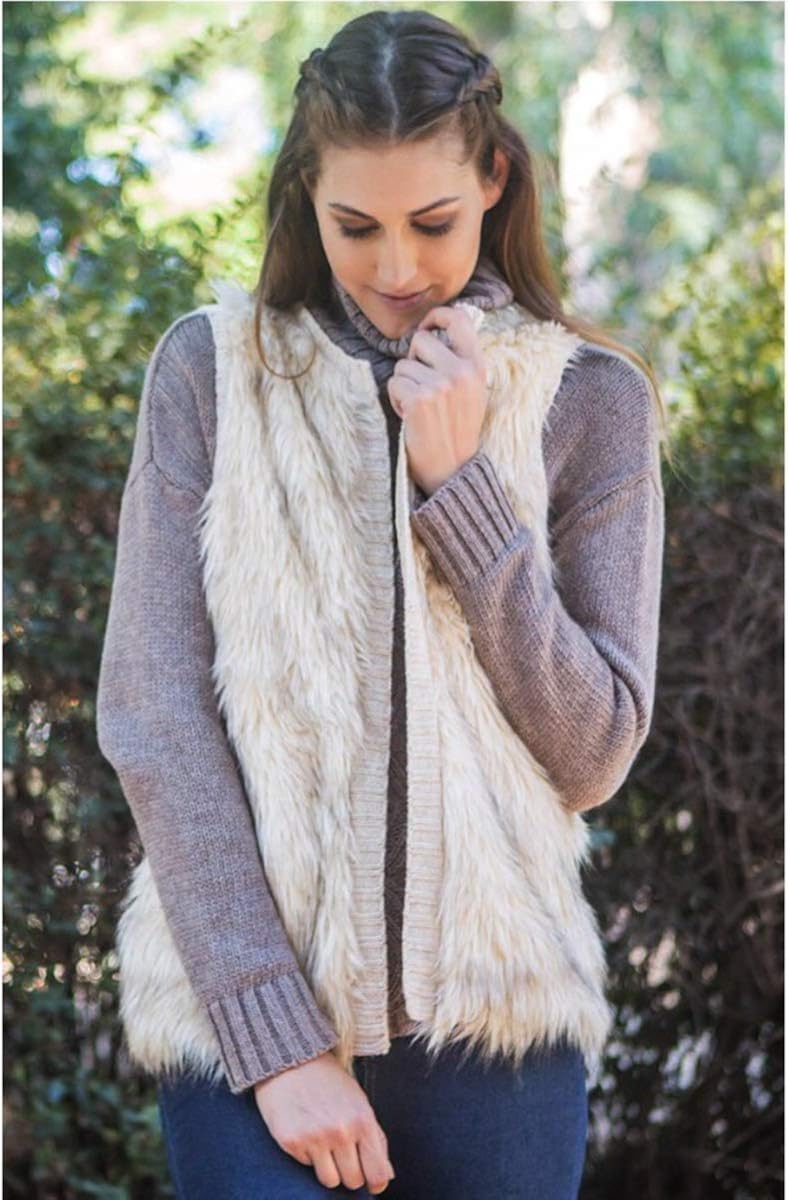 faux fur vest