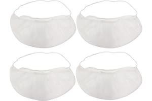 ONLYKXY 60pcs Nylon Beard Covers - Protective Net for Men's Facial Hair - Guards and Protector