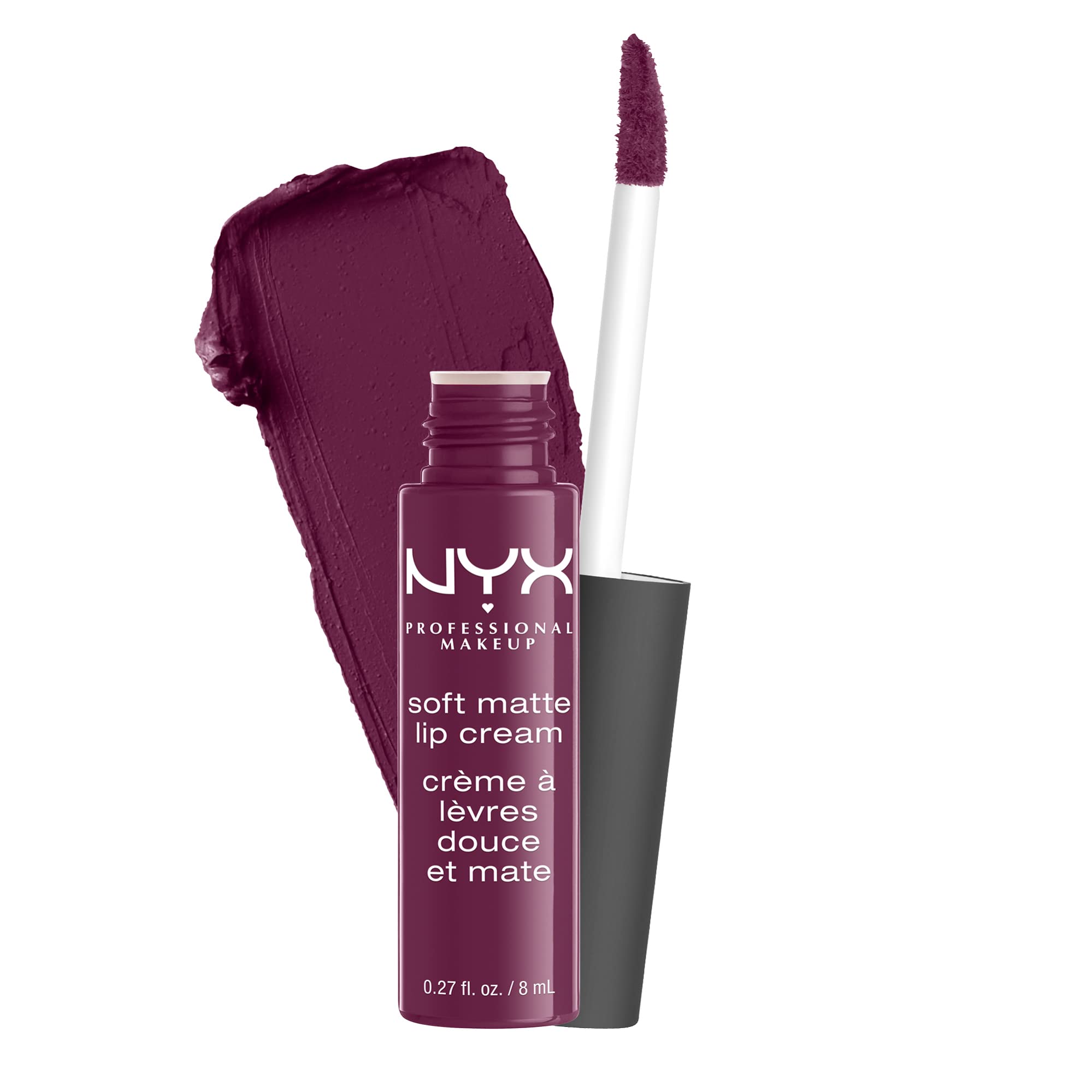 NYX Professional Makeup Soft Matte Lip Cream, Creamy and Matte Finish, Highly Pigmented Colour, Long Lasting, Vegan Formula, Shade: Transylvania — image 1