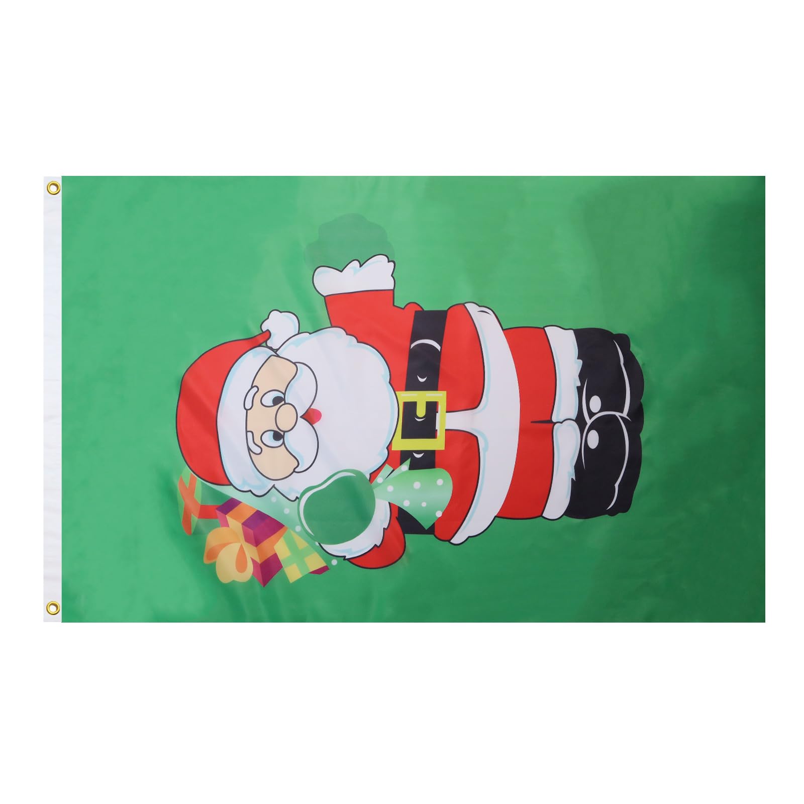 AZ FLAG - Santa With Gifts Flag - 3x5 Ft - 100D Polyester Merry Christmas Banner with Two Metal Grommets - Fade Resistant - Vivid Colors - 3' x 5' Feet - 150x90 Cm
