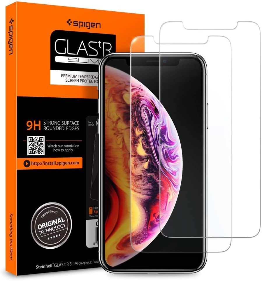 Spigen Tempered Glass Screen Protector Notch Cutout