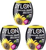 DYLON Washing Machine Fabric Dye Pod Sunflower Yellow 350g Pack of 3 view 1