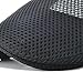 JANGOUL Men's Mesh Flat Cap Duckbill Beret Ivy Gatsby Newsboy Driving Cabbie Caps Hunting Hat (Black)