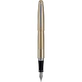 PILOT Metropolitan Collection Fountain Pen, Gold Barrel, Classic Design, Medium Nib, Black Ink (91109)