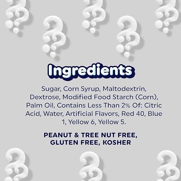 AIRHEADS CANDY, WHITE MYSTERY FLAVOR, INDIVIDUALLY WRAPPED FULL SIZE BARS, TAFFY, NON MELTING, PARTY, PACK OF 36 BARS